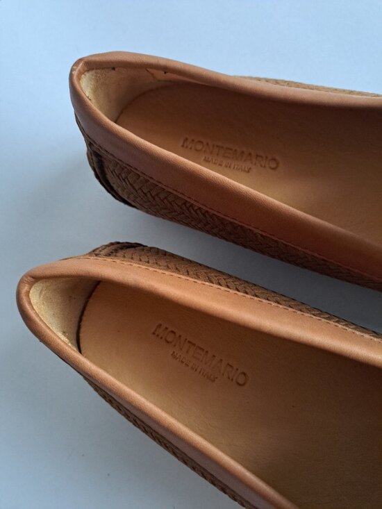 NEW Montemario Men\'s Brown Suede Leather Slip on Loafers Moccasin Shoes Size 42 main image 7